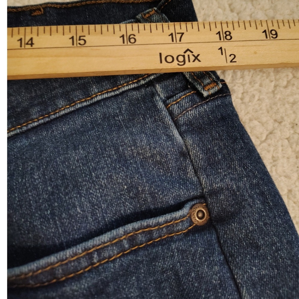 Wrangler Relaxed Fit Jeans Mens 36x29 Blue Excellent Dark Wash Stretch 97FXWXD